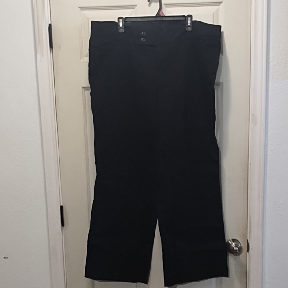 Lane Bryant Black Wide-Leg Pants
